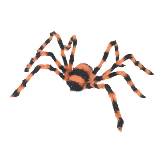 Qocolhg Giant Spider, Halloween Outdoor Decorations, Black Horror Giant Fake Fur Spider Props, for Yard Party Decorations,Colorful Giant Spider, Halloween Decorations Clearance