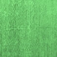 thumbnail image 1 of Ahgly Company Indoor Square Abstract Emerald Green Modern Area Rugs, 7' Square, 1 of 4