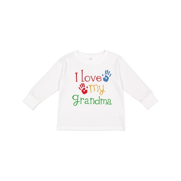 Inktastic I Love My Grandma Boys or Girls Long Sleeve Toddler T-Shirt