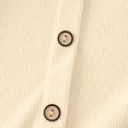 thumbnail image 5 of Ruyang Baby Boys Cotton Linen Shirts Long Sleeve Thin Button down Collar Tops with Pockets Toddler Plain Fall Casual Shirts, 5 of 9
