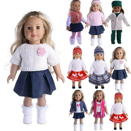 

Doll Outfit Dress Clothes Accessories For 18 inch American Girl Our Generation My Life Doll Handmade DIY Kids Girl Toys
