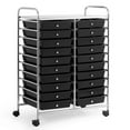 thumbnail image 1 of Costway 20 Drawers Rolling Cart Storage Scrapbook Paper Studio Organizer Bins Black, 1 of 8