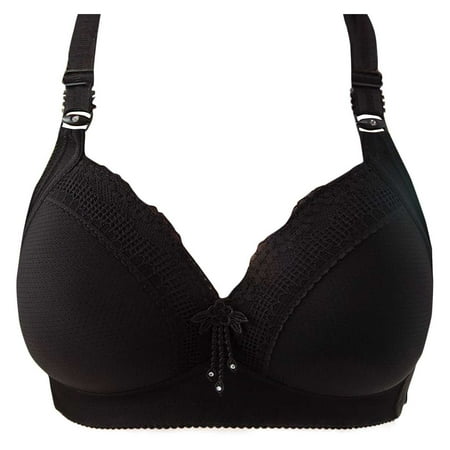 Women s Plus Size Bras  Womens Lace Push Up Bra Add 2 Cups Underwire Padded Support Full Coverage Plunge Everyday Lift Bra S-2XL Womens Bras Clearance under $5