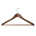 thumbnail image 3 of (5 pack) Better Homes & Gardens Solid Walnut Wood Suit Hangers, 60 Pack, 3 of 9