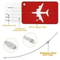 thumbnail image 4 of Kaireo Boarding Pass Travel Metal Drop Aircraft Aluminum Boarding Airplane Checked Luggage Tag ,Perfect for Suitcases, Backpacks Carry-Ons, Easy Identification, Secure and Stylish Luggage,Red, 4 of 4