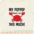 thumbnail image 4 of Inktastic My Poppop Loves Me Girls Toddler Dress, 4 of 5