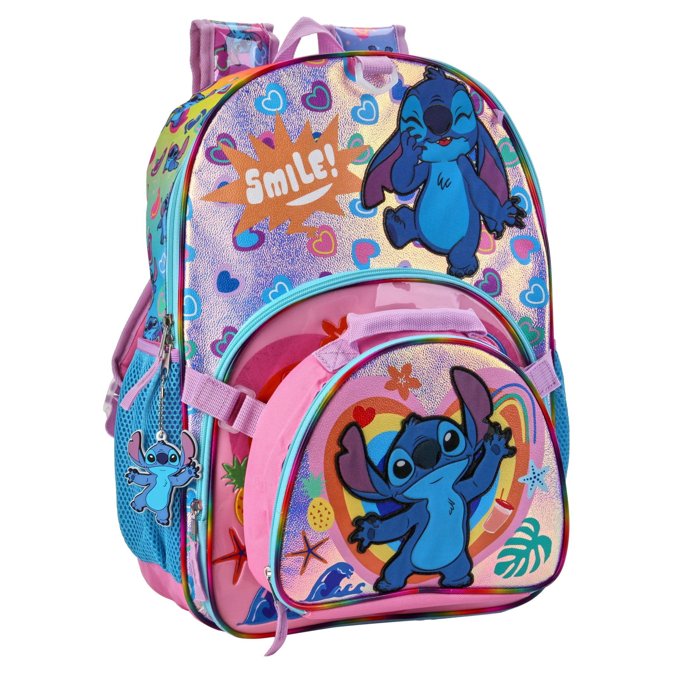 Disney Lilo And Stitch Smiling Stitch Slouch Backpack School New Buy wholesale Disney Lilo and Stitch Cool-Backpack HS Heady  main image 4