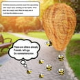 thumbnail image 4 of NOGIS 4 Pack Wasp Nest Decoy for Wasps Hornets Yellow Jackets Safe Hanging Wasp Deterrent Hornet Bee Wasp Trap Bags Waterproof Wasp Repellent Fake Cloth Wasp Nest for Home Garden Yard Outdoor, 4 of 7
