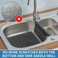 thumbnail image 6 of Bligli PVC Sink Divider Mat - Black(12.2"x4.7"), Non-Slip with 6 Suction Cups, Scratch & Stain Resistant, Fits Divided Basins, Easy to Clean, 6 of 7
