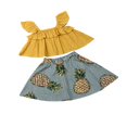 thumbnail image 5 of Nouveau-né Bébé Fille Floral Tops Robe Shorts Jupe Vêtements Tenues, 5 of 5