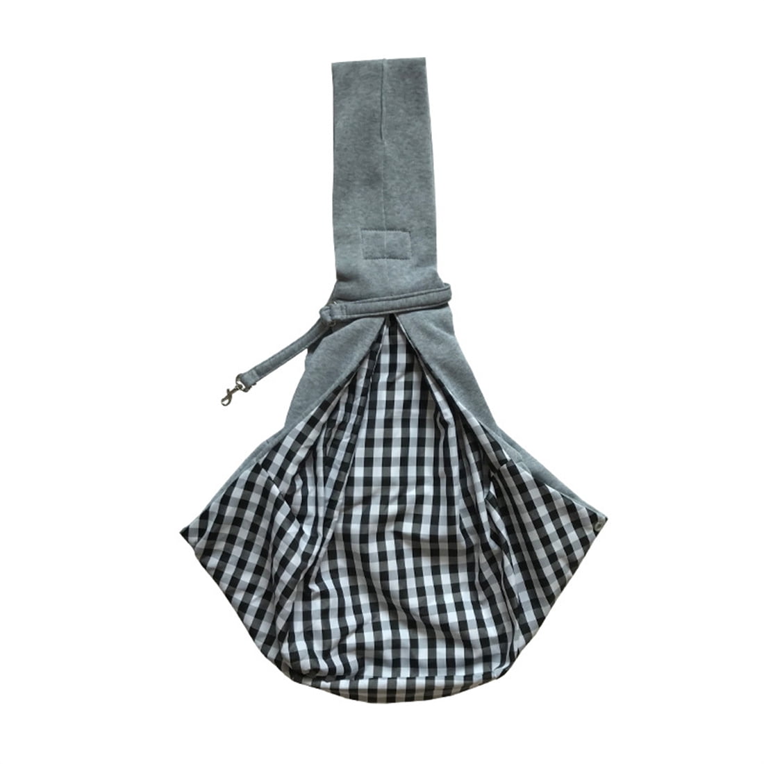 FZFLZDH Small Dog Sling Cat Harness Adjustable Shoulder Strap Hands-free Pet Dog Travel Bbag Backpack for Boys and Girls Gray