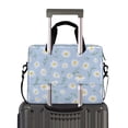 thumbnail image 2 of FORMRS 16" Laptop Bag Carrying Sleeve Case with Handle Travel Shoulder Briefcase, Blue Daisy Pattern, 2 of 8