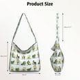 thumbnail image 4 of Avocado Print Crossbody Shoulder Bag | Lightweight & Adjustable Sling Tote | Large Capacity Multi-Pocket Handbag for Women, 4 of 5