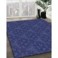 thumbnail image 3 of Ahgly Company Tapis d'Intérieur Lavable en Machine Carré Bleu Royal Transitionnel, 4 Pieds Carré, 3 of 7