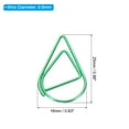 thumbnail image 2 of Uxcell 150 Pieces Metal Paper Clip Drop-Shaped with Box 1 Inch Light Green for Crafts Organize Office Home, 2 of 5