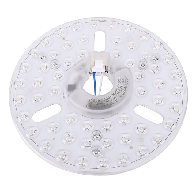 Kit de Modernización del Motor de Luz LED, Panel de Reemplazo de 24 W Incrimible Con Memoria, 3 Temperatura de Color, Luz del Ventilador de Techo para El Hogar, Aluminio+PC, 6.3