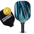 thumbnail image 1 of Pickleball Factory PB00039-8-G Pro Pickleball Paddle - Neon Light Pickleball Websites, Pickleball Court Backyard Pickleball Ball Types, Glassfiber Graphite, 1 of 1