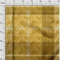 thumbnail image 3 of oneOone Rayon Dark Mustard Fabric Check & Sewing Craft Projects Fabric Prints By Yard 56 Inch Wide, 3 of 4