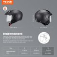 thumbnail image 2 of VEVOR Casque de Motocross 3/4 Face avec Communication Bluetooth, 2 of 9
