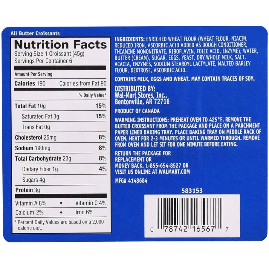 Freshness Guaranteed Butter Croissants, 6 ct