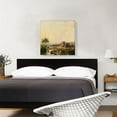 thumbnail image 2 of ARTCANVAS River Landscape Near Haarlem Windmill Ruins Of Brederode 1839 Canvas Art Print by Andreas Schelfhout - Size: 26" x 26" (1.50" Deep), 2 of 9