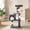 Light Grey, variant on 36" Multi-Level Tree Tower with Posts, Toys & Condo - Space-Saving Design for Indoor Kittens, Compact Floor Footprint & Vertical Space for Multi- Homes-Navy Blue