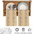 thumbnail image 5 of Khaki Flower Branch Kitchen Towels Set of 1, Spring Summer Farmhouse Botanical Absorbent Dish Towels for Kitchen, Microfiber Hand Towel, Quick Drying Tea Towel for Cleaning Decorative Dishcloths, 5 of 7