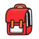 thumbnail image 1 of MezyTicky Student 3D Three-dimensional Backpack Fashion Two-Dimensional Children's Comic Book Bags Teenager Boys Girls Trend Backpack For School Opens, 1 of 5