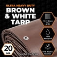 thumbnail image 3 of Lona Ultra Resistente Impermeable Xpose Safety 5x7 pies Marrón/Blanco, 3 of 8