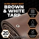 thumbnail image 3 of Lona Ultra Resistente Impermeable Xpose Safety 5x7 pies Marrón/Blanco, 3 of 8