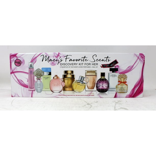 Macy's Favorite Scents Dsicovery Gift Kit For Her 10 Pieces