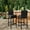Black & Dark Gray, variant on Garvee Outdoor Wicker Barstools Set of 2, Rattan Patio Bar Stools for Backyard, Gray