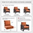 thumbnail image 5 of Jentlehouse 22''×24''×6'' Outdoor Deep Seat Cushions Set of 5,Water,UV & Fade Resistant High-Resilience Chair Cushion for Patio Furniture Chair Couch, 5 of 11