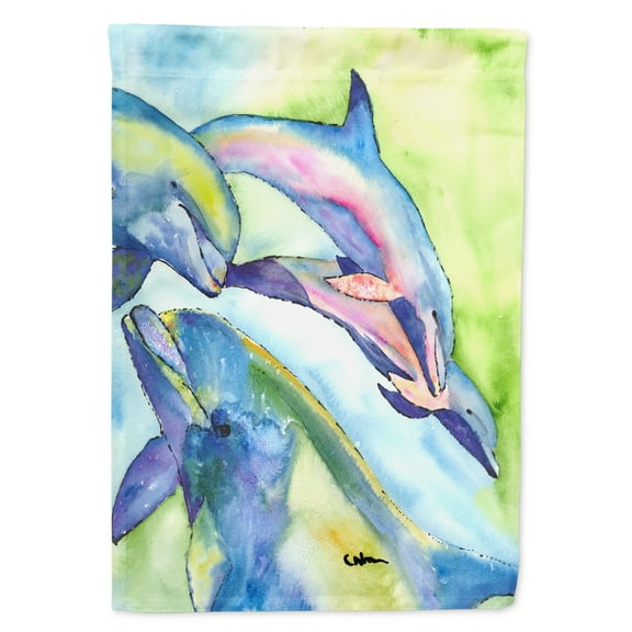 Carolines Treasures 8548-FLAG-PARENT Dolphin  Flag  multicolor