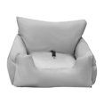 thumbnail image 3 of Cama De Perro Para Coche, Asiento Para Perros Peque?os, Cama Para Perro, Parte Inferior Antideslizante, Correa Ajustable, Gris Plateado Sunnimix Asiento elevador, 3 of 8