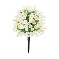 thumbnail image 2 of Flores artificiales Decoración del jardín topiario Vigidor de bricolaje Decedente de decoración de bodas Plantas con estaca para un regalo de paisaje, 2 of 8