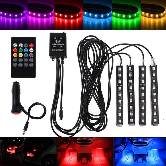 MERRYHAPY 33Pcs PC Material Auto Interior Decorative Lamp for Car Mood Lighting