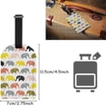 thumbnail image 2 of GZHJMY Cute Seamless Elephant Luggage Tags Set of 2, PU Leather Travel ID Label with Privacy Name Card Cover for Travel Bag Suitcase Decoration, 2 of 6