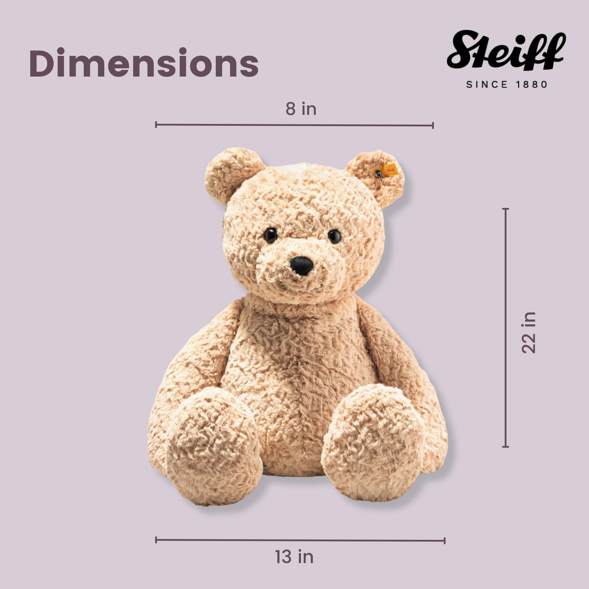 Steiff Jimmy Teddy Bear, Premium Teddy Bear Stuffed Animal