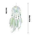 thumbnail image 2 of Green Mini Dream Catchers,Rooster Feather with Butterfly Crystal,Handmade Small Dreamcatcher for Bedroom,A Dream Catcher for Girls,Dream Catchers for Boys,Dream Catcher Wall Decor, 2 of 5