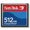 SanDisk 512MB CompactFlash Card, SDCFB-512-A10 CF Type I Card