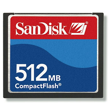 SanDisk 512MB CompactFlash Card, SDCFB-512-A10 CF Type I Card