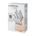 thumbnail image 5 of Hampton Forge Epicure Cool Grey Stainless Steel Cutlery Block Set (15-Piece), 5 of 5