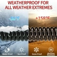 thumbnail image 5 of Ahot 150 FT 12 Gauge Extension Cord Outdoor,Heavy Duty Weatherproof & Flame Retardant Black 3 Prong Power Cord with Light, Outside for Lawn & Garden, 15 Amps 1875 Watts 125 VAC 12AWG SJTW, ETL Listed, 5 of 14