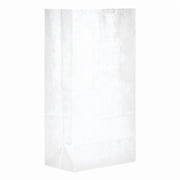 General Supply Grocery Paper Bags, #5, 11"H x 5-1/4"W x 3-1/2"D, White, Pack Of 500 Bags
