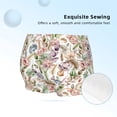 thumbnail image 2 of Pofeuu Floral Print Soft Cotton Girls Boyshort panties Toddler Underwear-X-Small, 2 of 5