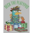 thumbnail image 2 of Girl's Phineas & Ferb Deck the Platypus Graphic Tee Athletic Heather Small, 2 of 5