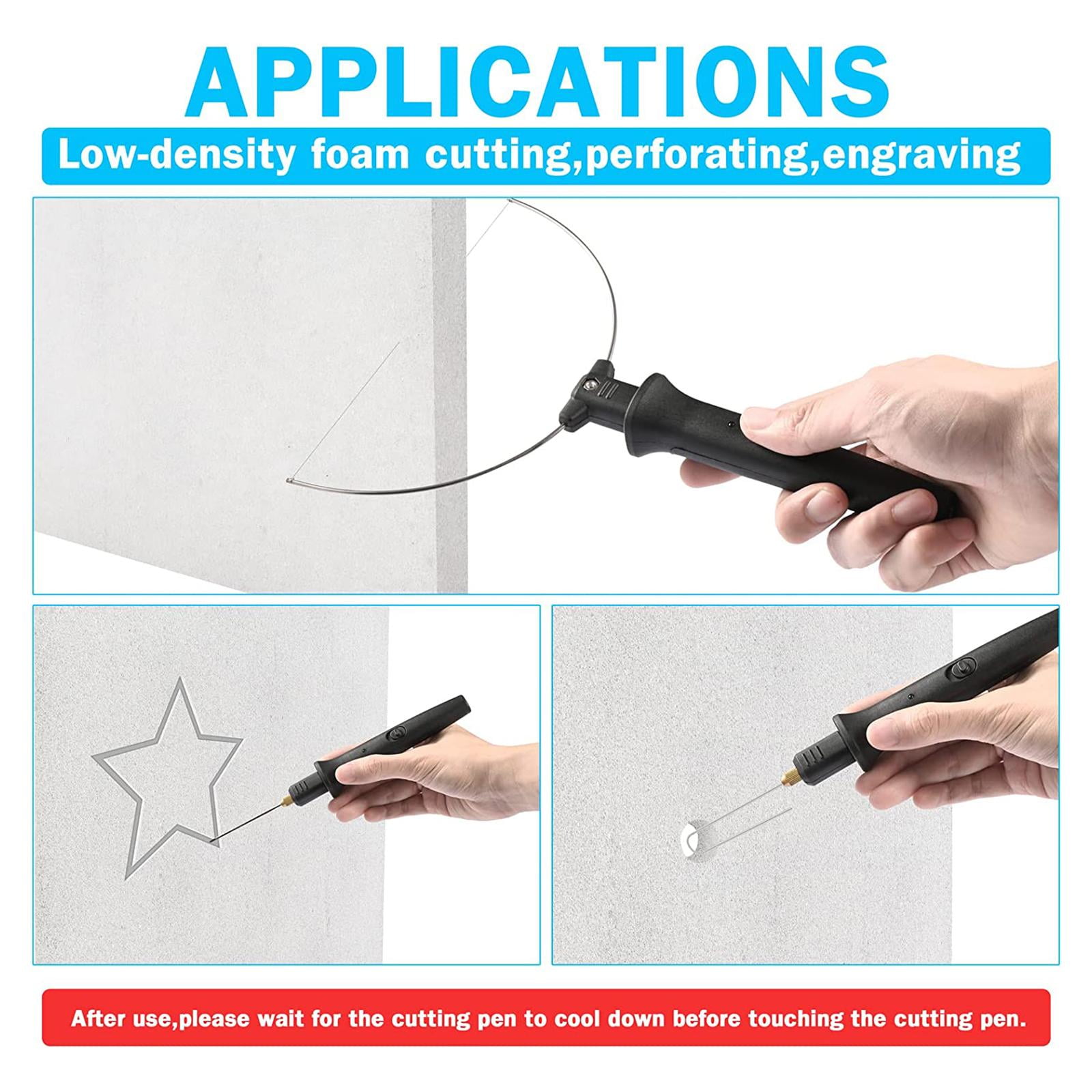 FVDPWYE 9 Pieces Set Electric Foam Cutter Foam Cutting Pen 4 in 1 18W Cutter Set Heating