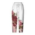 thumbnail image 3 of Womens Casual Capri Pants Relaxed Fit Graphic Print Capris Pants Loose Baggy Wide Leg Lounge Pajama Pants, 3 of 5