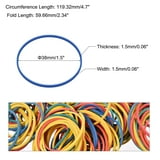 Rainbow Loom Elastics Uxcell Rubber Band Gold Stretchable Rubber Elastic Band 0.55inch Dia Elastique Cheveux